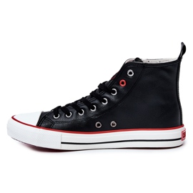 Men's High Leather Sneakers Big Star JJ174070 Black 2