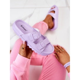 PS1 Rubber Slippers On The Purple Westie Platform 1