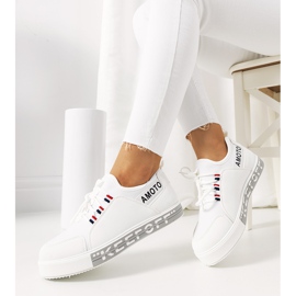 Burges white women's sneakers 1