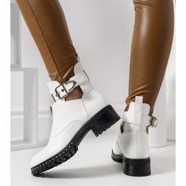 White boots with cutouts from Hays 2