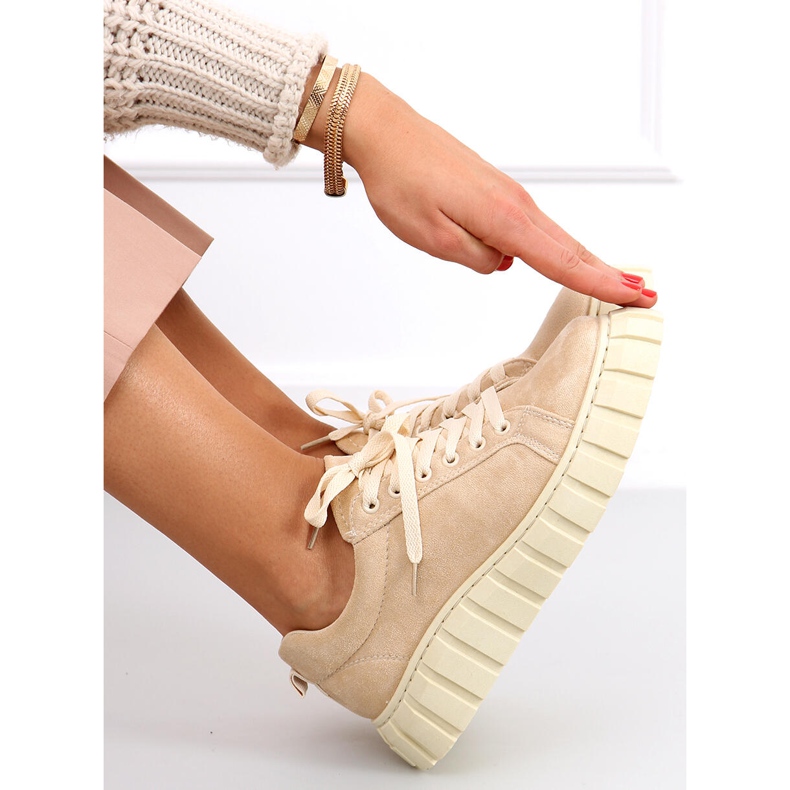 Tyra Beige women's sneakers 2
