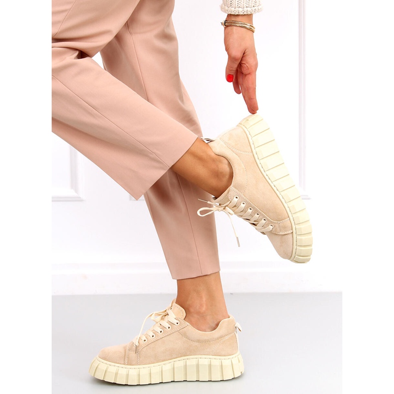Tyra Beige women's sneakers 1