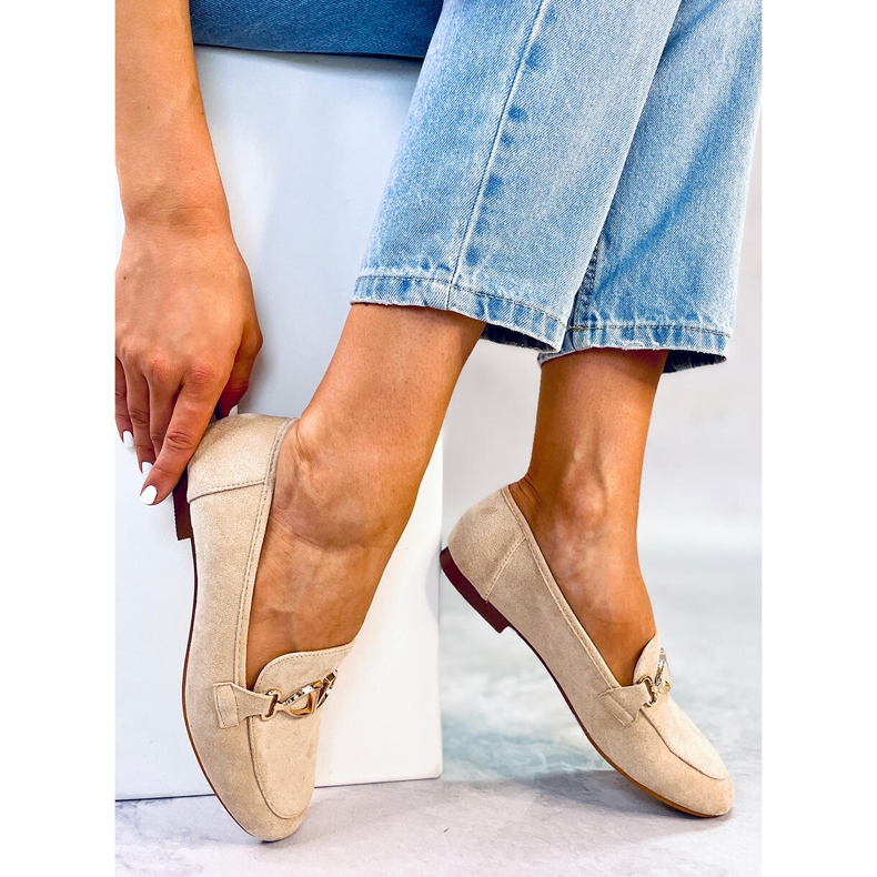 Freda Beige women's loafers 1 Freda Beige women's loafers 1