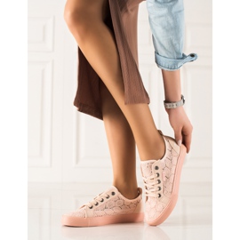 Openwork Women's Big Star Sneakers JJ274059 pink 1