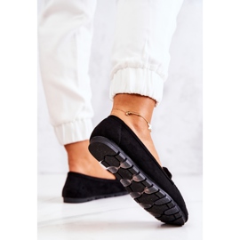 PS1 Women's Black Suede Loafers Madelyn 6