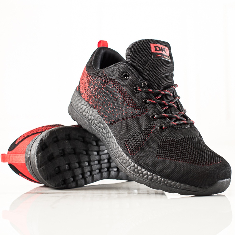 DK Black and red men's sneakers 1