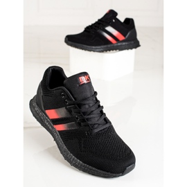 DK Men's sports shoes with straps black red 2 DK Men's sports shoes with straps black red 2