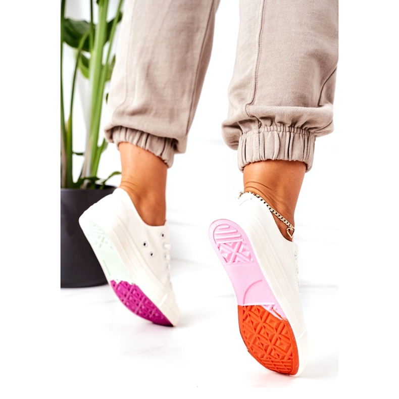 NEWS Women's Classic Ecoma Color-Changing Sneakers white multicolored 4