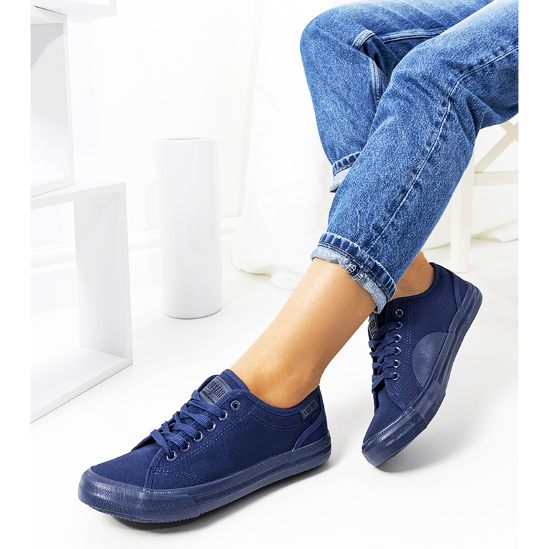Big Star Navy blue women's sneakers JJ274067 1 Big Star Navy blue women's sneakers JJ274067 1