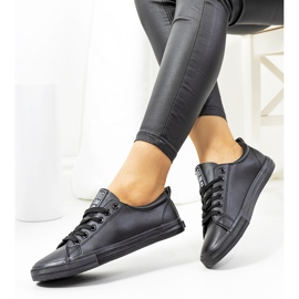 Women's black sneakers Big Star JJ274312 1