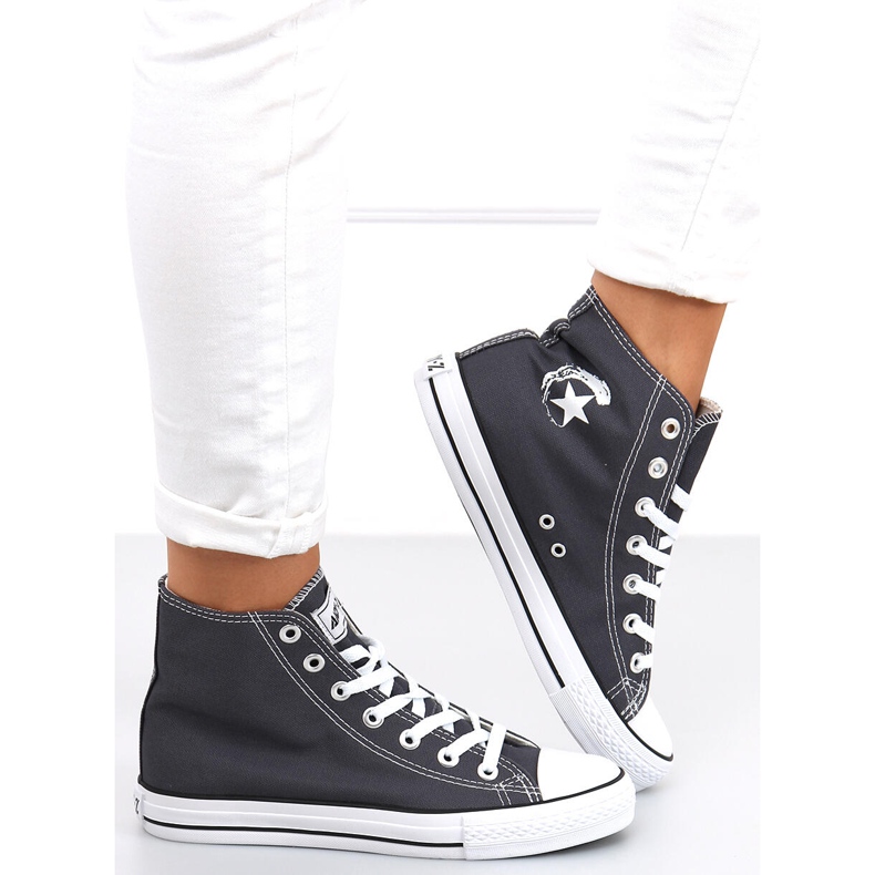 Ingi DK.GRAY high-top sneakers grey 2