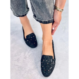 Ragna Black openwork ballerinas 1