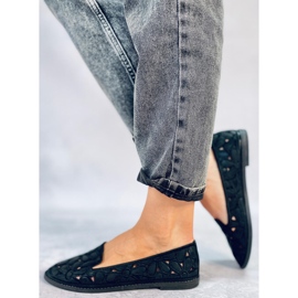 Ragna Black openwork ballerinas 2