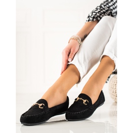 TRENDI Comfortable Loafers With Ornament black 1