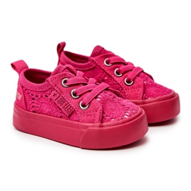 Openwork Sneakers Big Star JJ374015 Pink 2