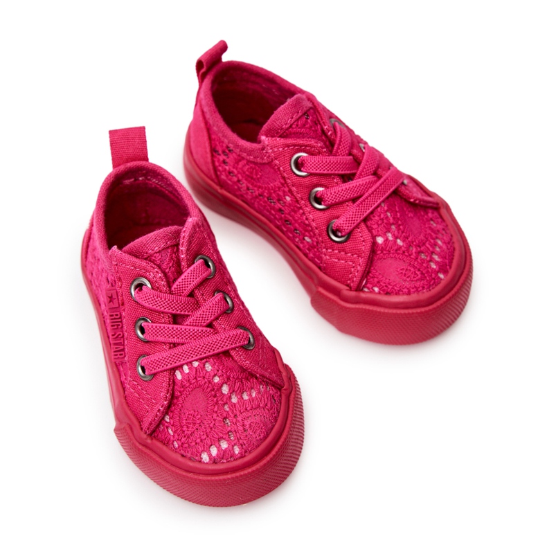 Openwork Sneakers Big Star JJ374015 Pink 1