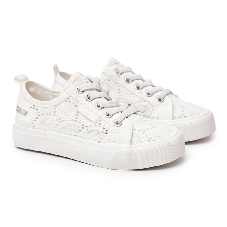 Openwork Sneakers Big Star JJ374012 White 2