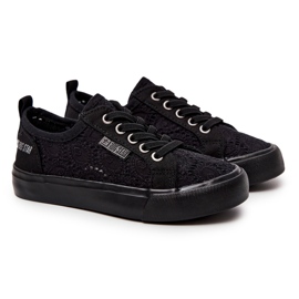 Black Openwork Big Star JJ374011 Sneakers 2