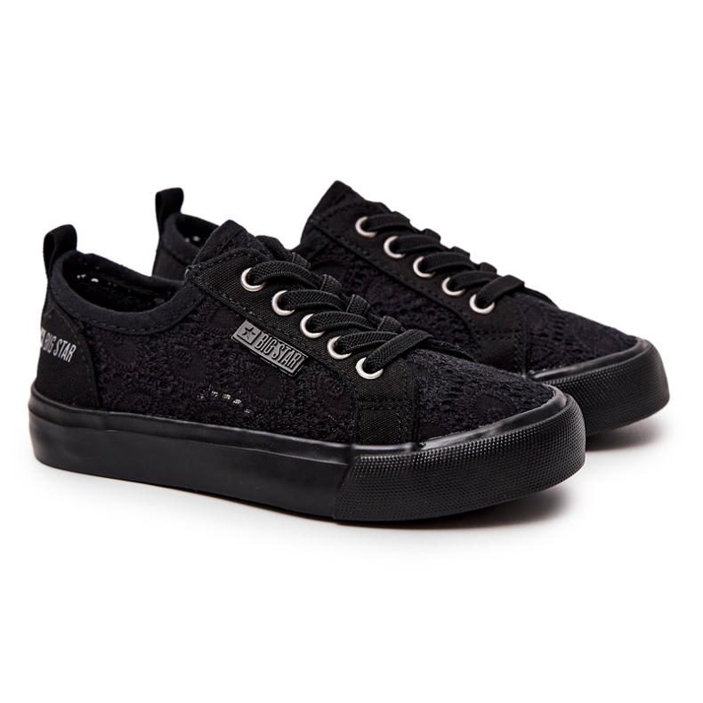 Black Openwork Big Star JJ374011 Sneakers 2