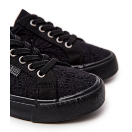 Black Openwork Big Star JJ374011 Sneakers 1