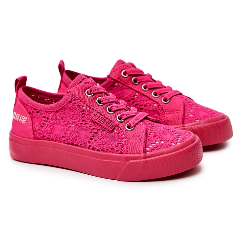 Openwork Sneakers Big Star JJ374007 Pink ['pink'] 1