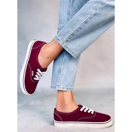 Women's Aura Wine sneakers red 2