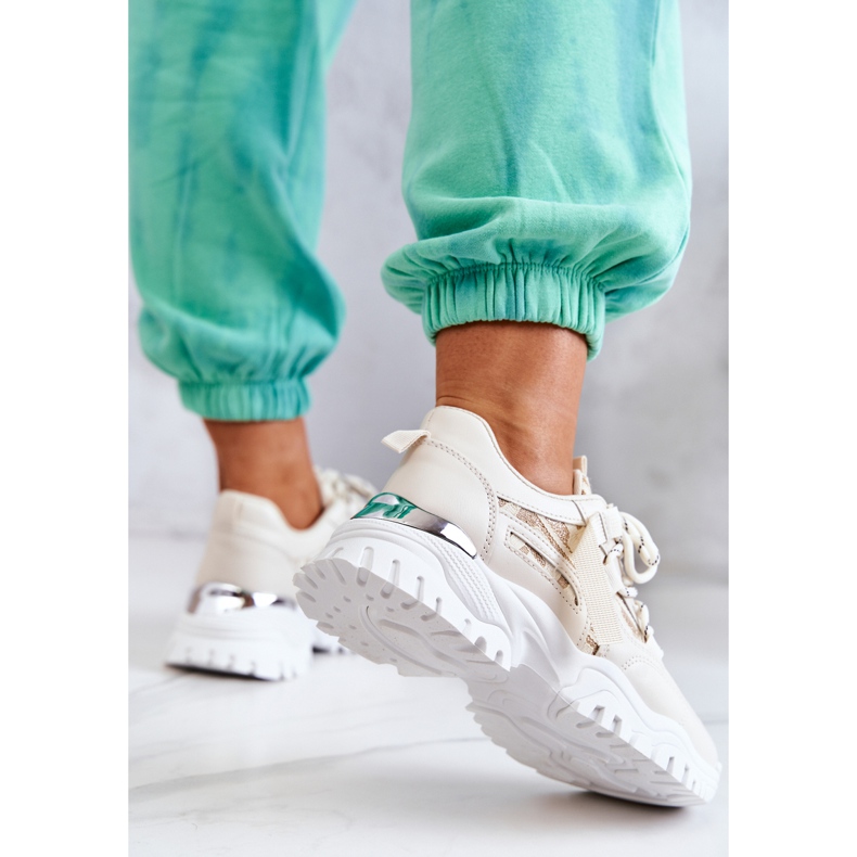 Sneakers On A Massive Sole Beige Your Style 1