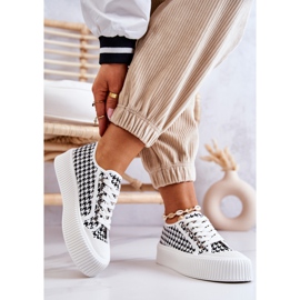 FB2 Low Sneakers On The Platform Black And White Mischa 2