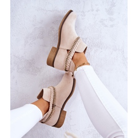 PS1 Suede Boots With Chain Beige Talitha 2