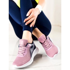 TRENDI Stylish sports sneakers violet pink 2