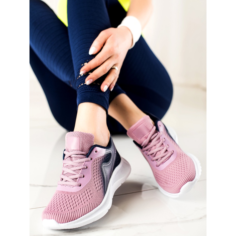 TRENDI Stylish sports sneakers purple pink 2