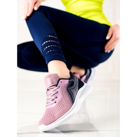 TRENDI Stylish sports sneakers violet pink 1
