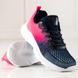 TRENDI Fashionable Sports Shoes navy blue blue pink 1 TRENDI Fashionable Sports Shoes navy blue blue pink 1