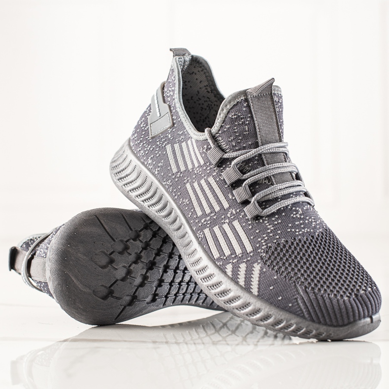 TRENDI Light men's sports shoes grey 1 TRENDI Light men's sports shoes grey 1