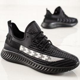 TRENDI Men's Black Sneakers 1