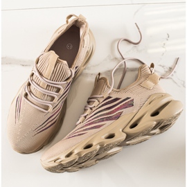 TRENDI Fashionable men's sneakers beige 1