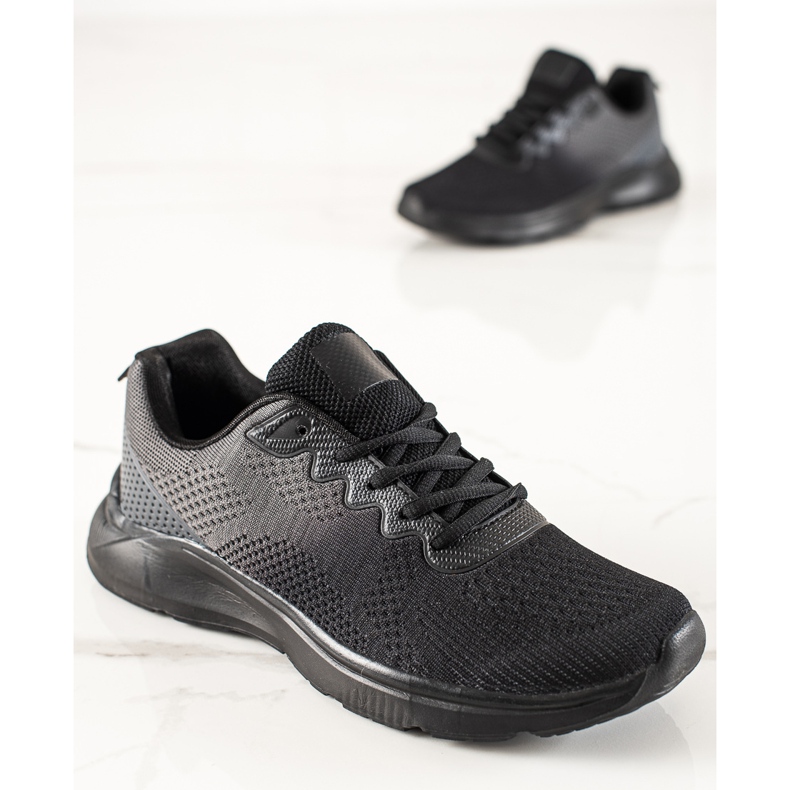 TRENDI Men's sports shoes black 1 TRENDI Men's sports shoes black 1