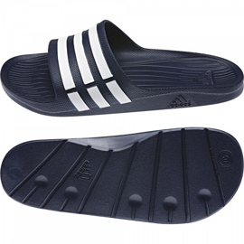 Adidas Duramo Slide G15892 slippers white navy blue 1 Adidas Duramo Slide G15892 slippers white navy blue 1
