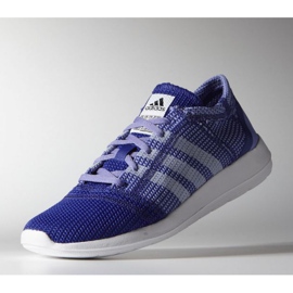 Running shoes adidas element refine tricot W B40629 purple blue 1