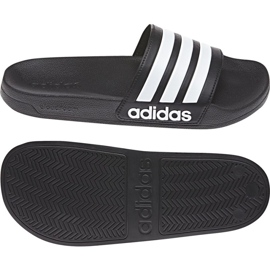 Adidas Adilette Shower AQ1701 slippers white black 1 Adidas Adilette Shower AQ1701 slippers white black 1