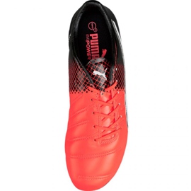 Football boots Puma evoPOWER 1.3 Lth Fg M 103850 01 multicolored orange 1