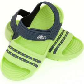 Aqua-speed Noli sandals, green and navy blue, col. 84 1 Aqua-speed Noli sandals, green and navy blue, col. 84 1
