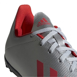Adidas X 19.4 Tf Jr F35348 football boots red silver 1