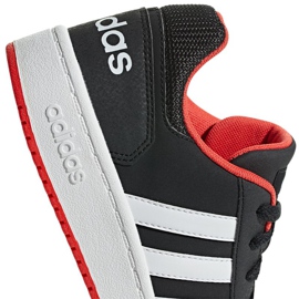 Shoes adidas Hoops 2.0 Jr B76067 black red 1