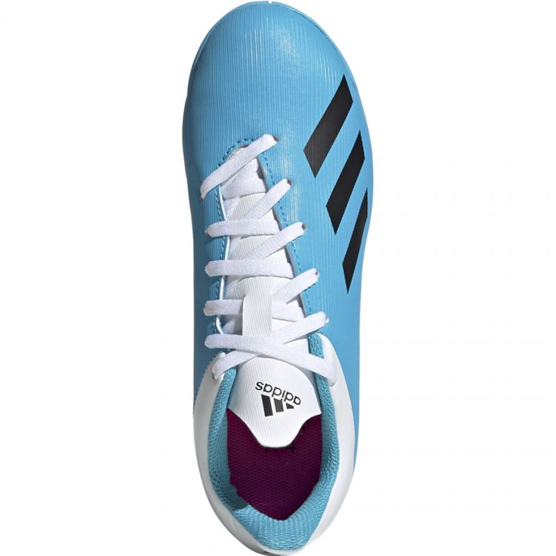 Football boots adidas X 19.4 In Jr F35352 blue and white multicolored 1 Football boots adidas X 19.4 In Jr F35352 blue and white multicolored 1