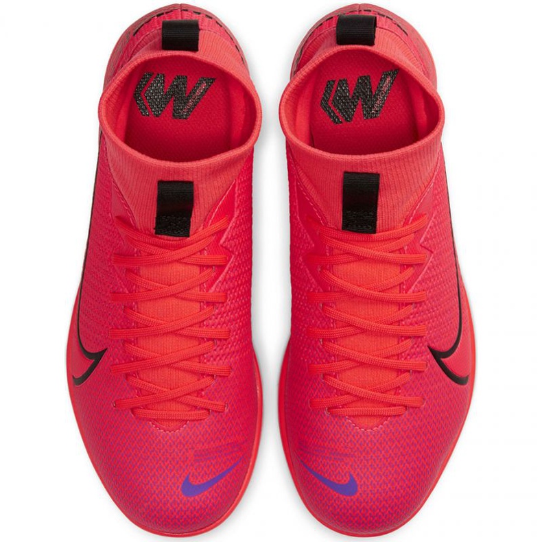 Indoor shoes Nike Mercurial Superfly 7 Academy Ic Jr AT8135-606 red oranges and reds 1