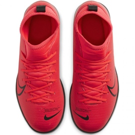 Indoor shoes Nike Mercurial Superfly 7 Club Ic Jr AT8153-606 multicolored oranges and reds 1