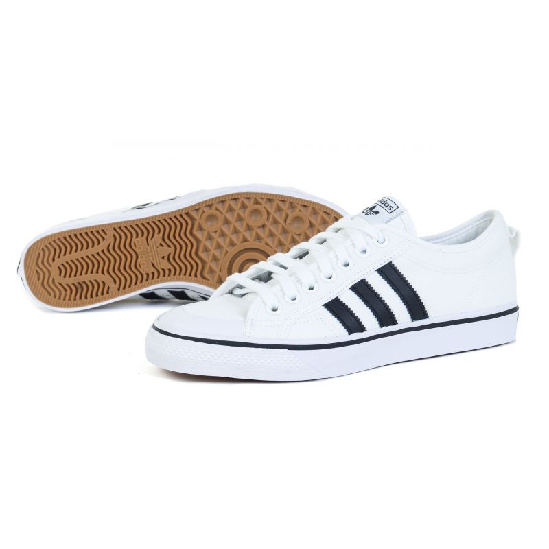 adidas gazelle silver green womens Adidas Mens Nizza RF Sneakers White/Black