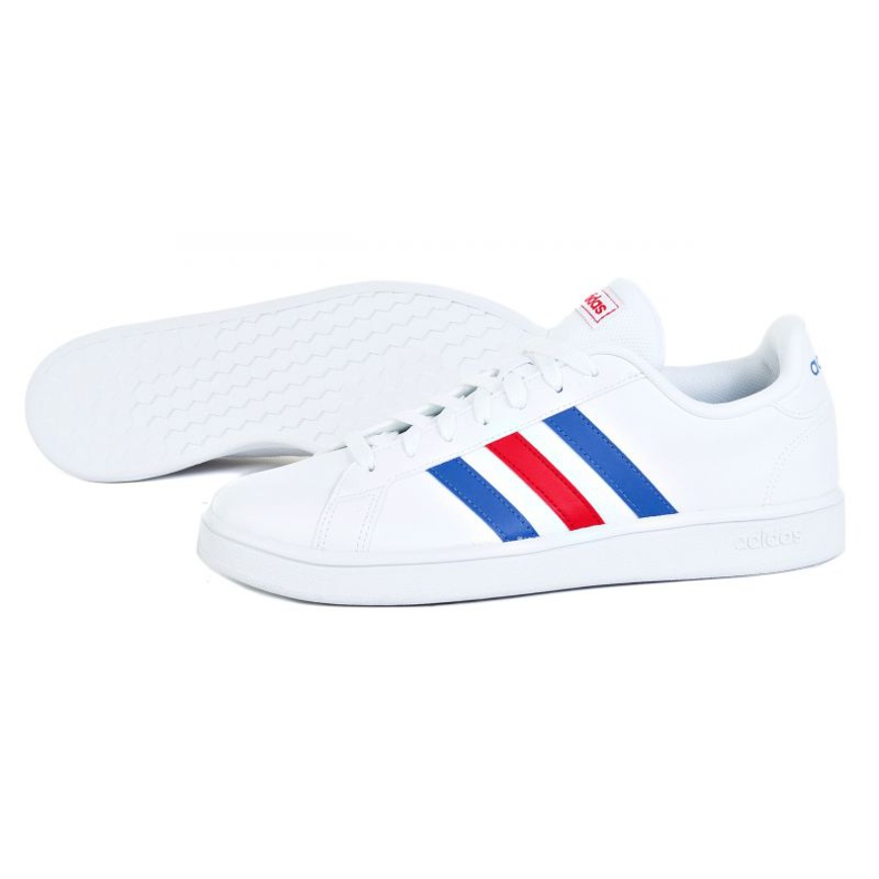 Adidas Grand Court Base M EE7901 shoes white red blue 1 Adidas Grand Court Base M EE7901 shoes white red blue 1