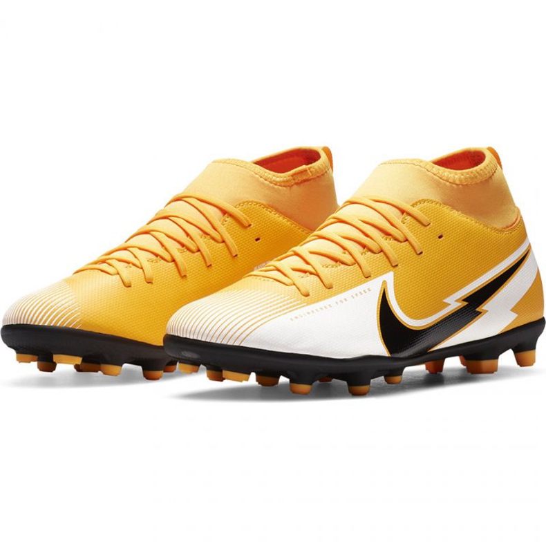 Nike Mercurial Superfly 7 Club FG / MG Jr AT8150 801 football shoes yellow yellows 1